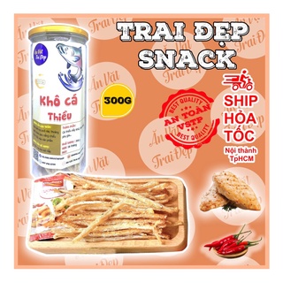 Xả kho khô cá thiều 300g hủ pet - trai đẹp snack