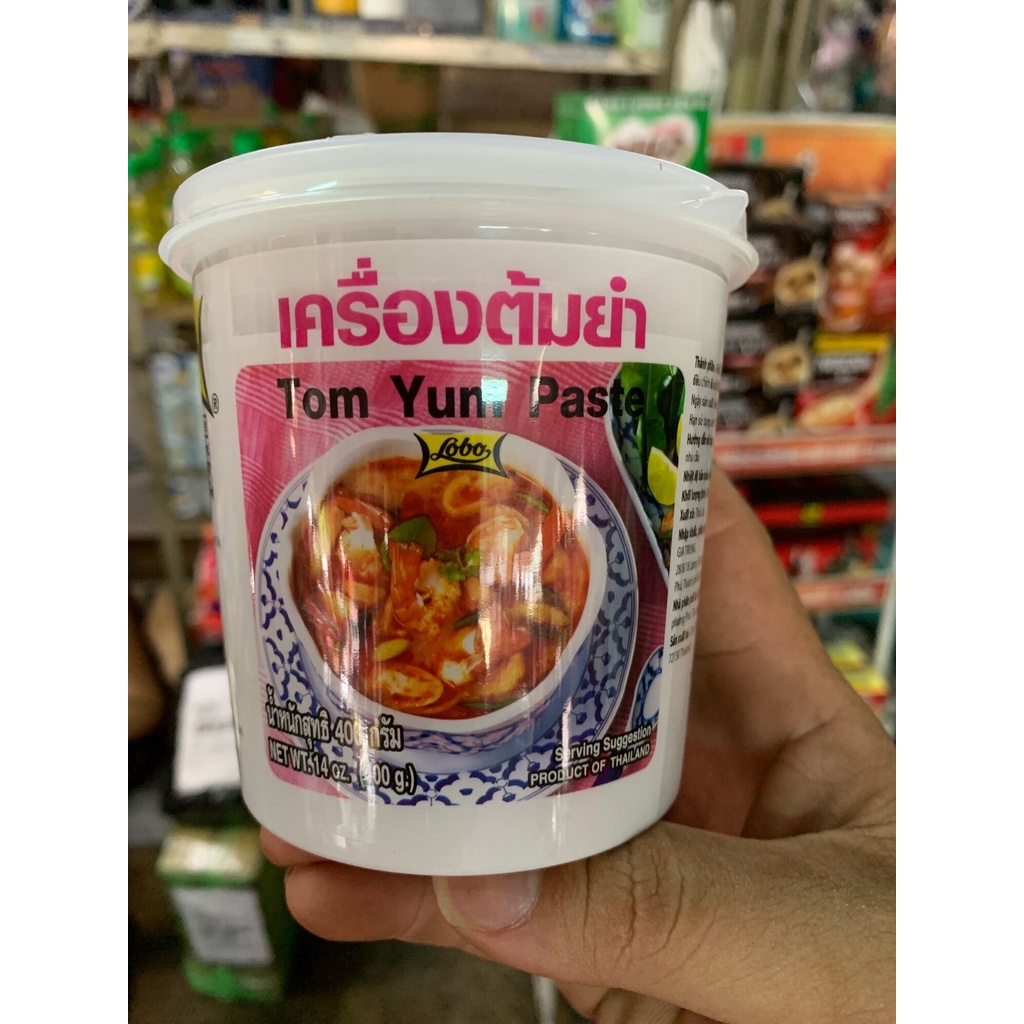 COMBO 2 HỘP GIA VỊ LẨU THÁI HIỆU LOBO TOM YUM PASTE NHẬP KHẨU CHÍNH HÃNG - hộp 400gr
