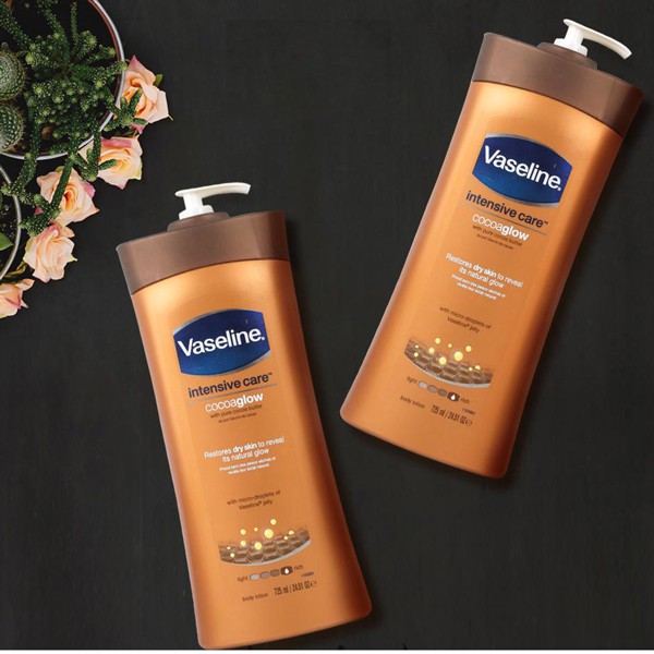 SỮA DƯỠNG THỂ VASELINE INTENSIVE CARE COCOA GLOW 725ML