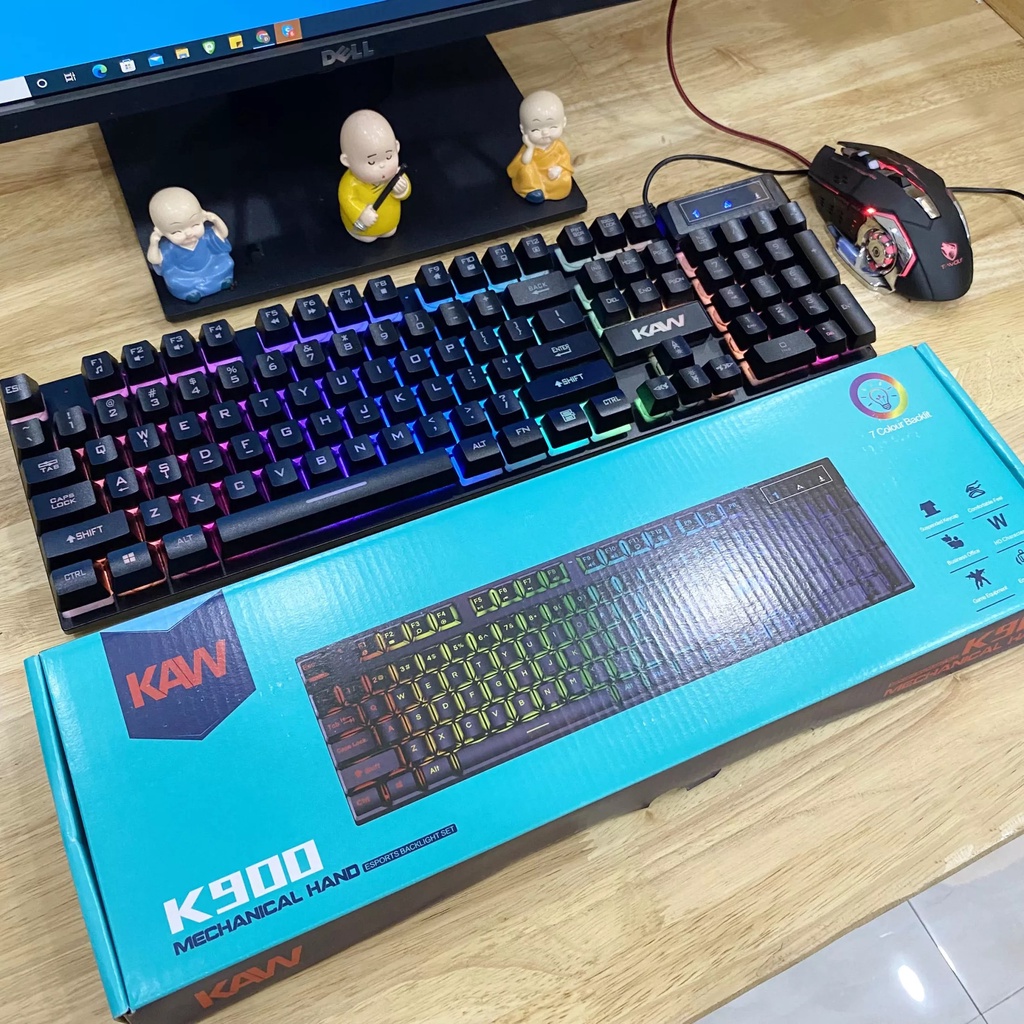 bàn phím giả cơ, Bàn phím KAW K600 phiên bản công nghệ LED mới, chuyên game rất nhạy và nẩy- BH UY TÍN [SALE LỚN]