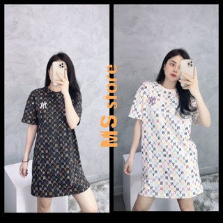 Đầm N.Y họa tiết multico