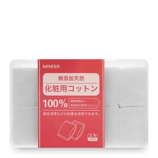 Bông tẩy trang Miniso 1000 miếng Nhật Bản