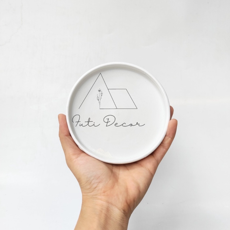 Đĩa lót gốm sứ, đia lót chậu cây trang trí nhiều kích thước