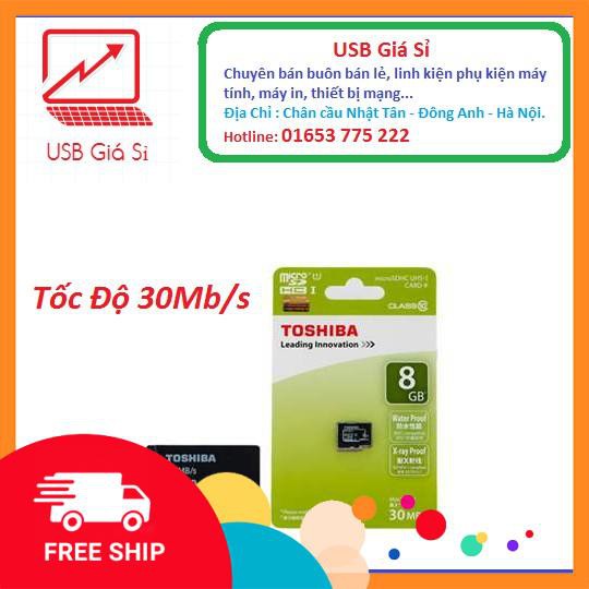 Thẻ nhớ micro SDHC Toshiba 8GB Class 4