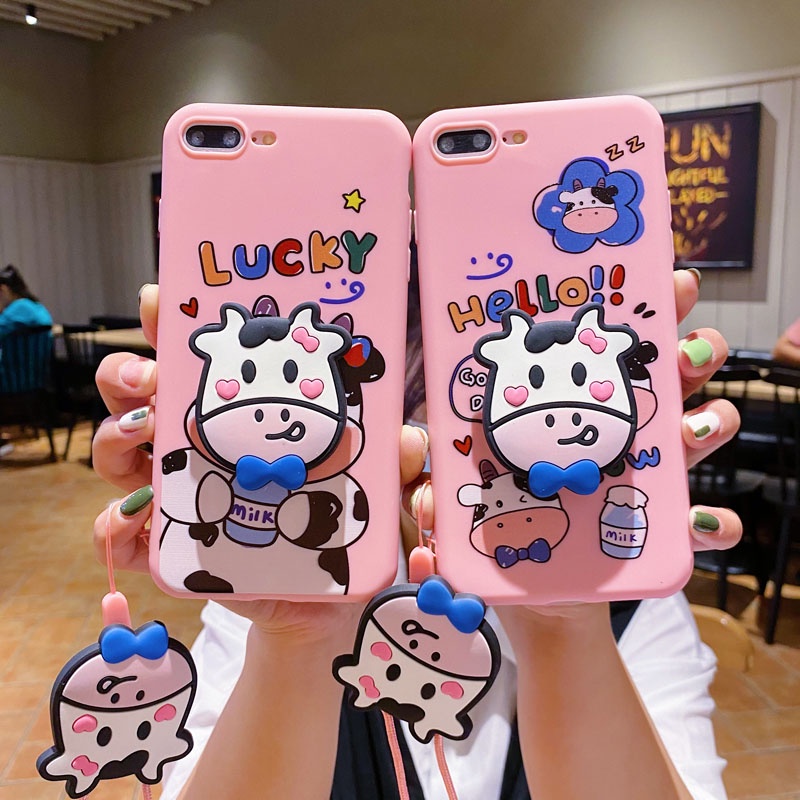 Ốp Điện Thoại Có Dây Đeo Cho Oppo Reno 5 A15S A52 A9 A5 A5S A31 A7 A93 A94 A53 A12 F9 A92 F11Pro A3S A83 F1S F5 F7 A71