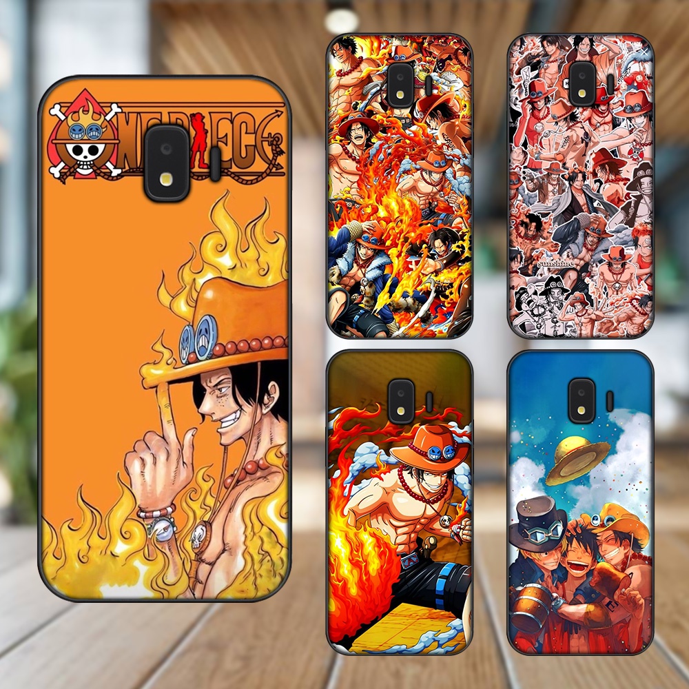 Ốp lưng Samsung J2 Core, J2 Pro 2018 viền đen in hình Ace One Piece