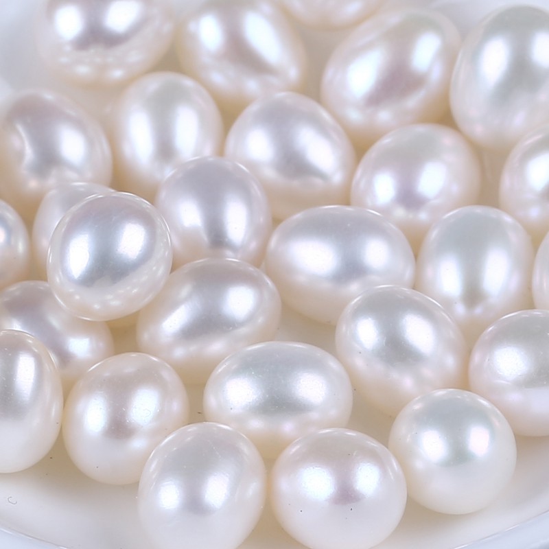 Set 8-8.5mm ngọc trai trắng/hồng/tím chất lượng cao không phai màu