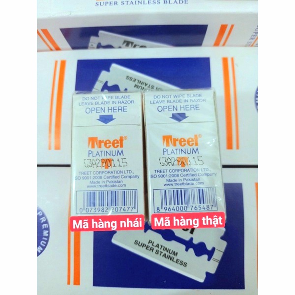 Lưỡi Lam Treet Cam - Hàng Chính Hãng 100% - Bán Lẻ 1 hộp nhỏ