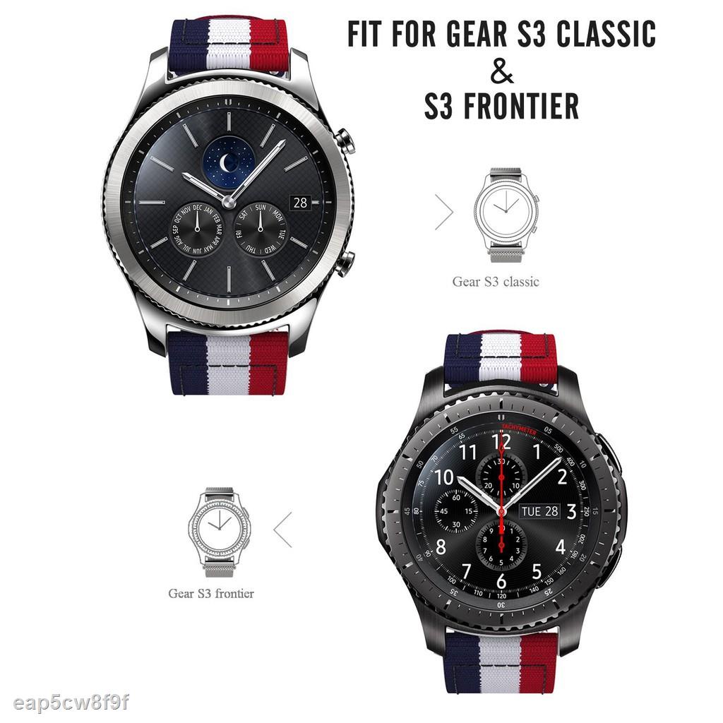 FREE SHIP Dây Đeo Sợi Nylon Cho Đồng Hồ Thông Minh Gear S3 Frontier / Classic / Garmin Vivomove