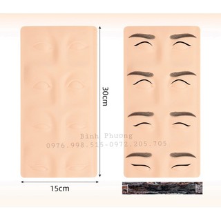 Da giả 3D thực tập phun xăm