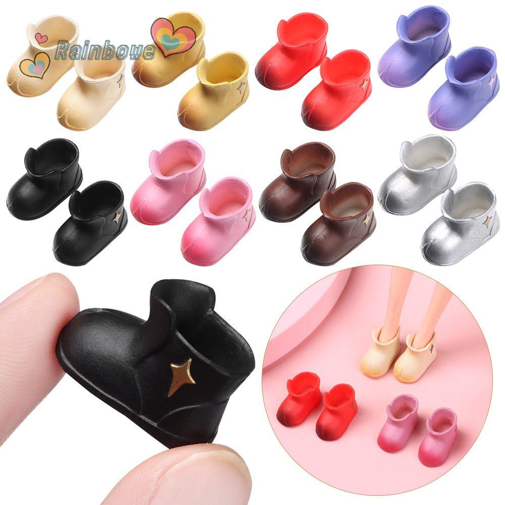 Giày Boot Đi Mưa Thời Trang Cho Búp Bê 12-16cm OB11