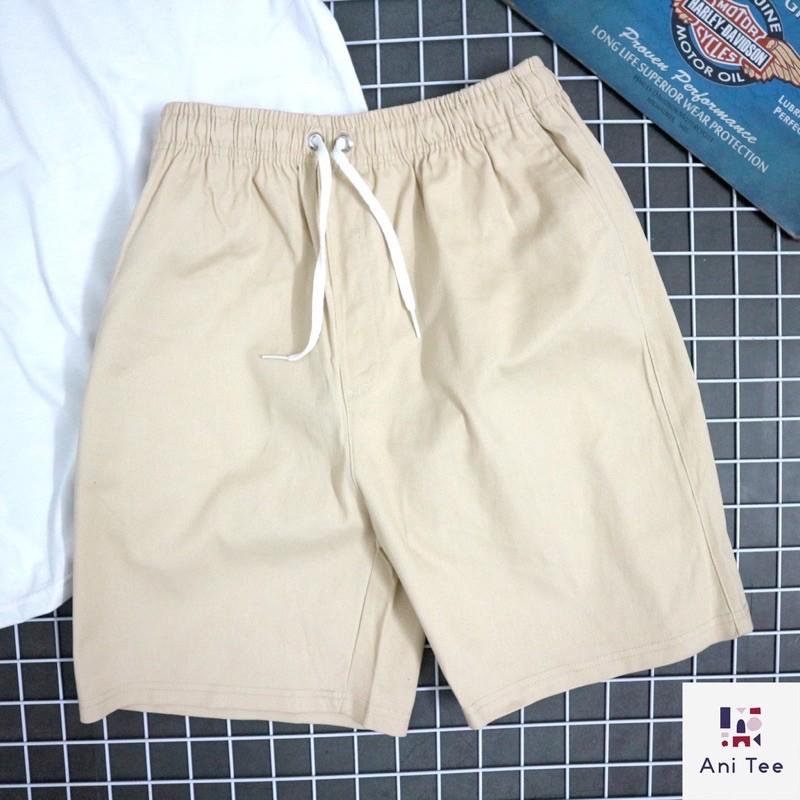 [UNISEX] Quần Short Kaki Trơn Đơn Giản Dành Cho Nam Và Nữ