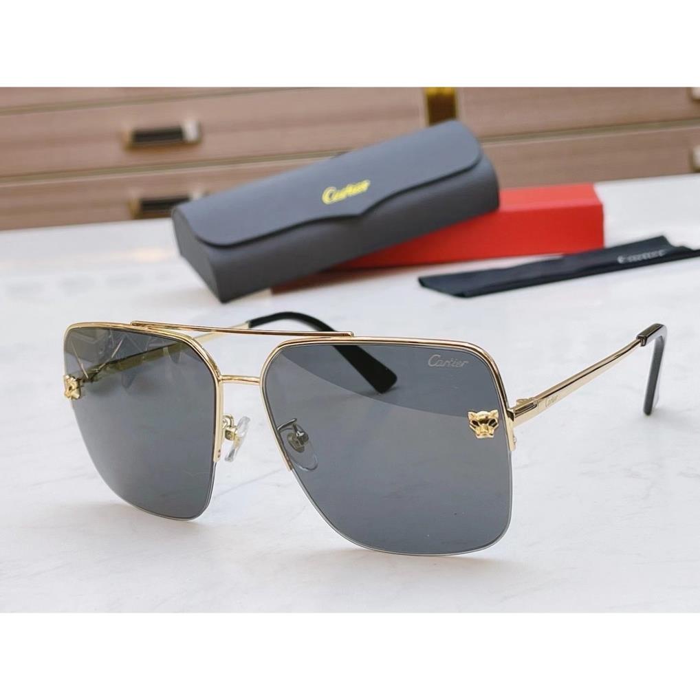 CARTIER kính mắt nam nữ gọng vuông nhiều màu chống nắng và chống UV