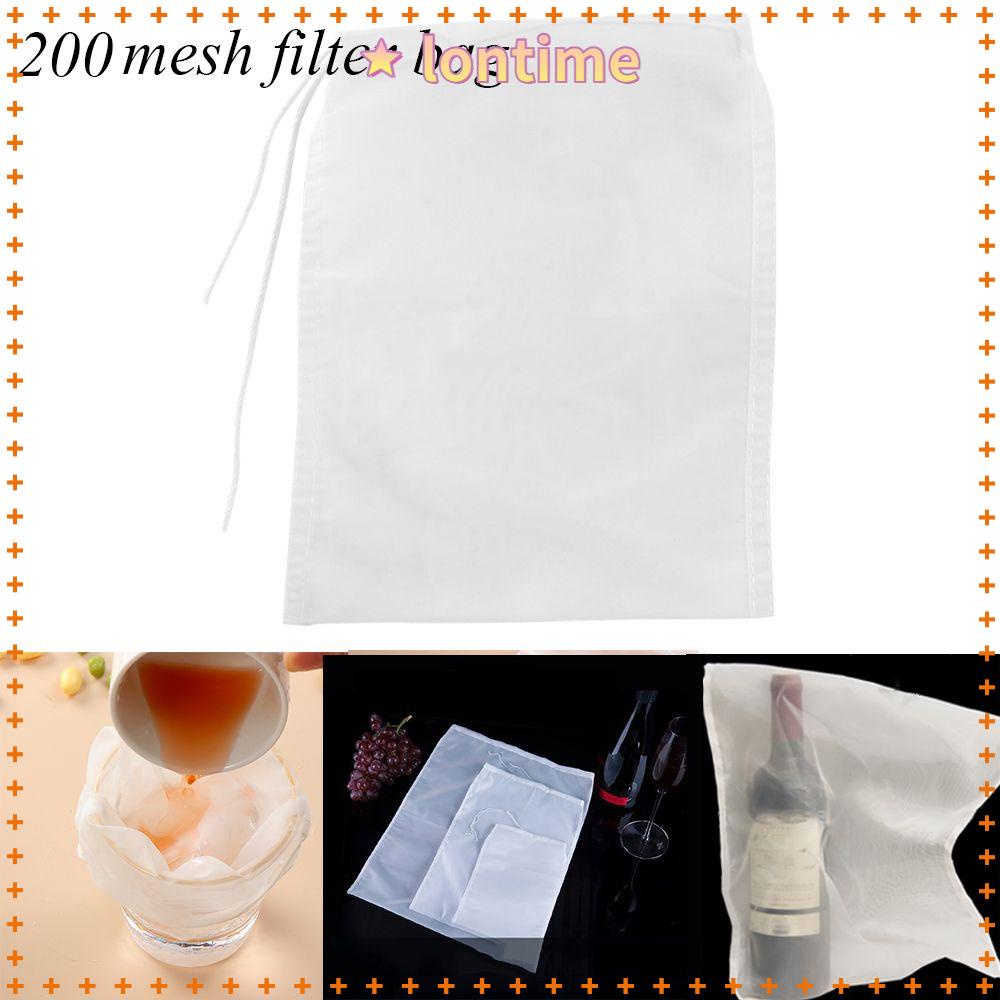 1pc Reusable Fine Mesh Filter Bag Nut Milk Wine Coffee Strainer Cheese Cloth
