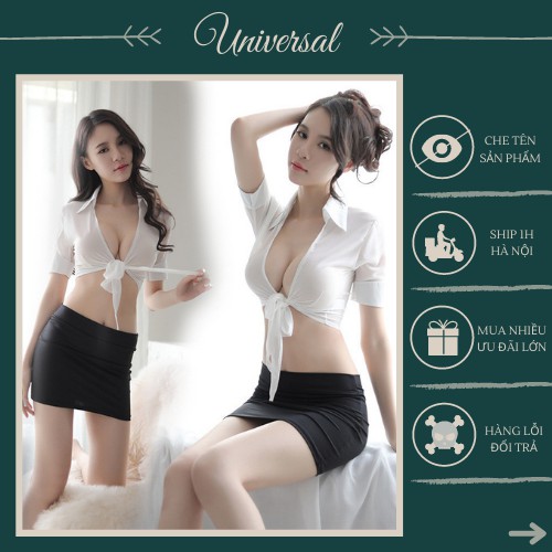 Đồ Cosplay Thư Kí Công Ty Sexy - Bộ Đồ Ngủ Cô Thư Kí Quyễn Rũ UNIVERSALXXX - DCP03