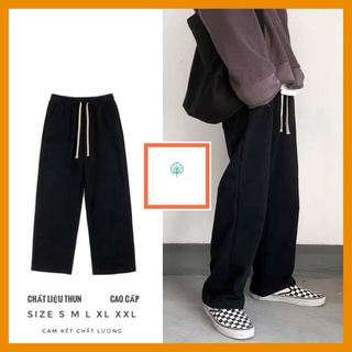 Quần ống rộng nam nữ dáng suông thun co giãn , quần ống suông nam nữ ống rộng unisex thun mềm mịn