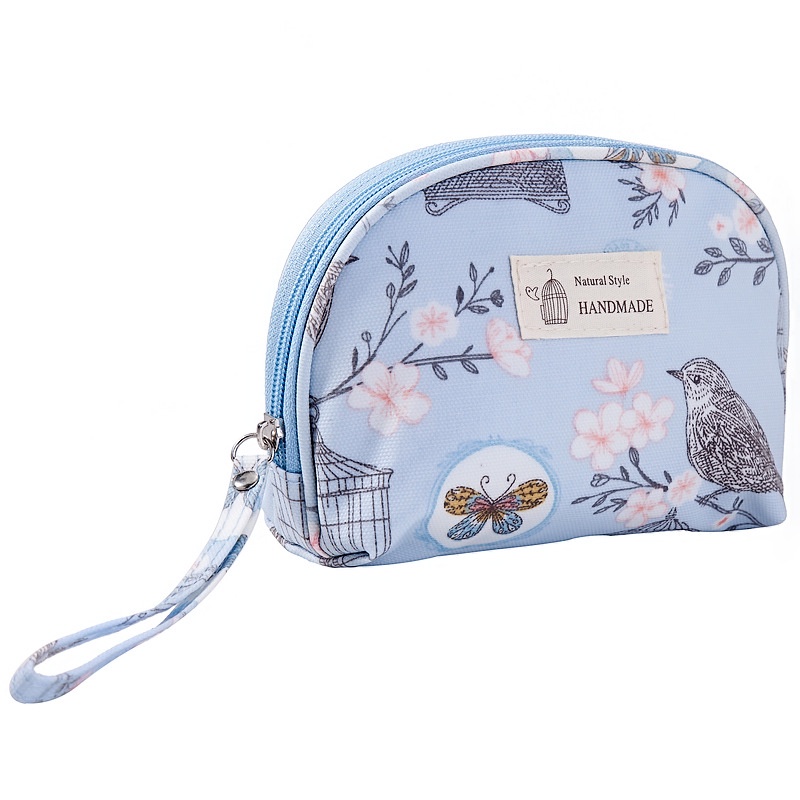 Túi Đựng Mỹ Phẩm Cầm Tay Hình Bán Nguyệt Chống Thấm Nước Tiện Dụng Mang Đi Du Lịch