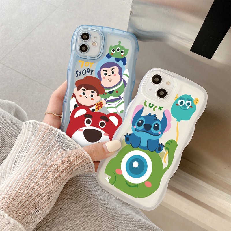 Ốp lưng iphone Ốp Điện Thoại Silicone Mềm Trong Suốt In Hình Stitch Cho iPhone 13 pro max iPhone 11 iPhone