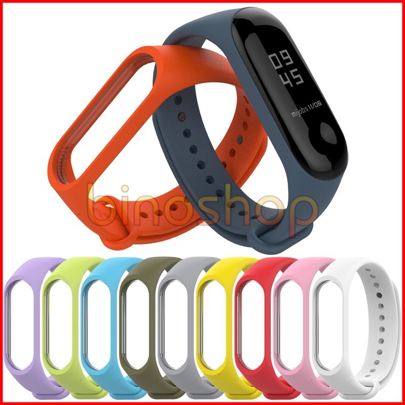 [Xiaomi Miband 4] Dây Silicon thay thế Xiaomi Miband 4, mi band 3 - Mijobs