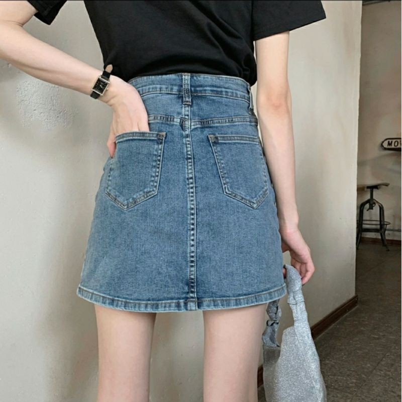[ORDER] Chân váy jeans xẻ tà có lót trong | BigBuy360 - bigbuy360.vn