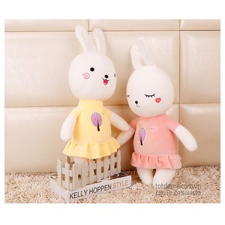 Thỏ bông mềm mặc váy 35cm