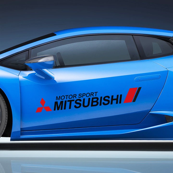Tem decal dán sườn xe Mitsubishi