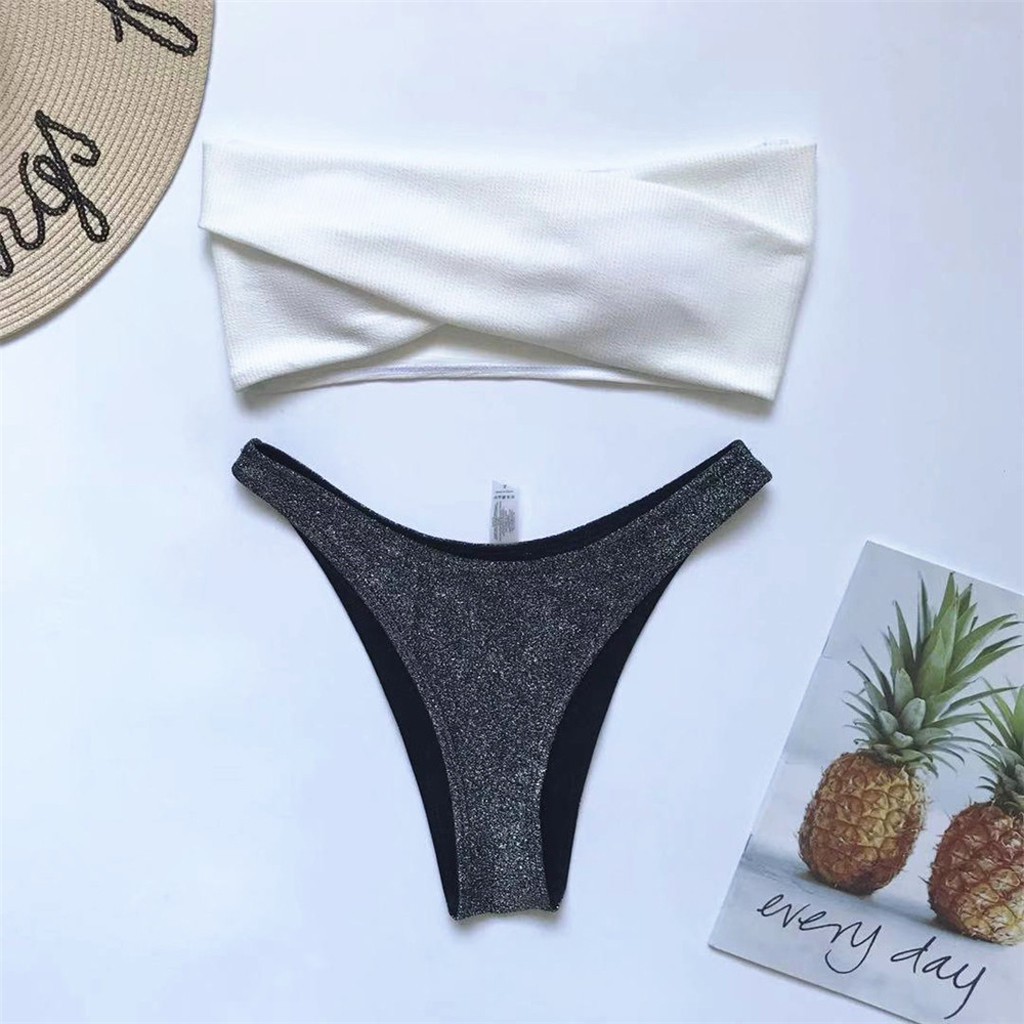 Bikini Màu Trơn Thiết Kế Nâng Ngực Cho Nữ | BigBuy360 - bigbuy360.vn