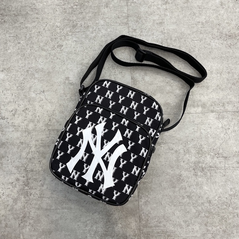 Túi Đeo Chéo minibag LA  M.L.B Monogram - Black XUẤT DƯ FULL TEM TAG CODE