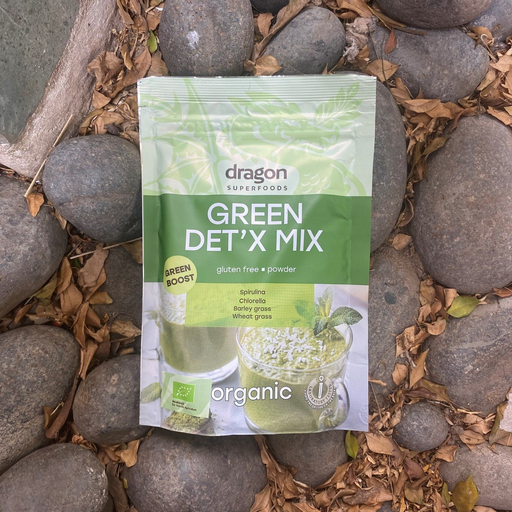 Date T12/2022 - Bột green detox mix dragon superfoods 200g