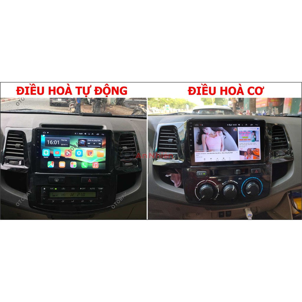 Màn Hình 9 inch Cho Xe FORTUNER 2006-2015 Chạy Android Tiếng Việt - Đầu DVD Android Kèm Mặt Dưỡng FORTUNER