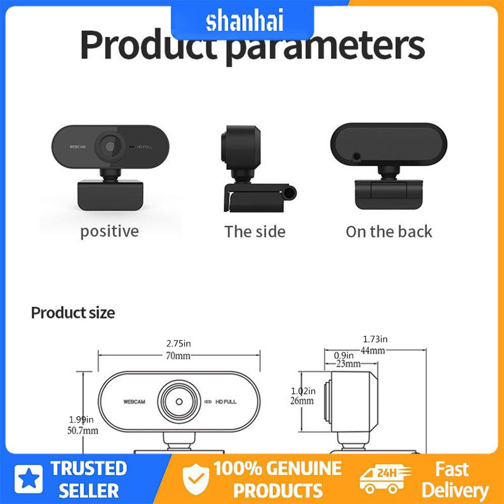 Webcam 1080P PC Mini USB 2.0 Máy ảnh Web với Micrô USB Máy tính Camera | BigBuy360 - bigbuy360.vn