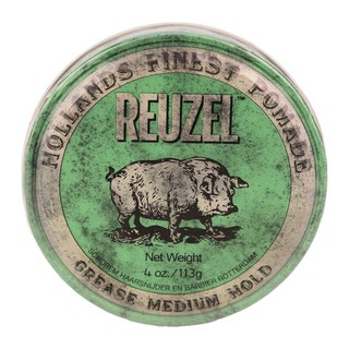 🥜Reuzel - USA🍵 Sáp giữ nếp trung bình độ bóng vừa Green Pomade Grease REUZEL