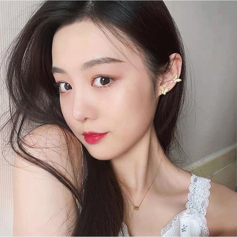 Đôi bông tai hình bướm bằng hợp kim phong cách Hàn Quốc cho nữ