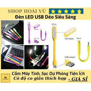 Đèn LED USB Dẻo Siêu Sáng Cắm Máy Tính, Sạc Dự Phòng Tiện Ích  Màu Ngẫu