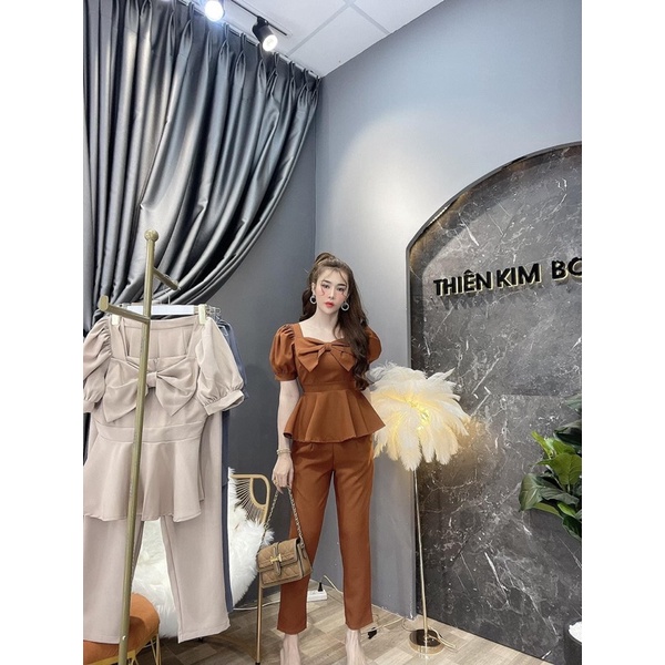 SET CÔNG SỞ NƠ NÂU TÂY - CÓ BIGSIZE ĐẾN 90KG | DuongHuong Clothes