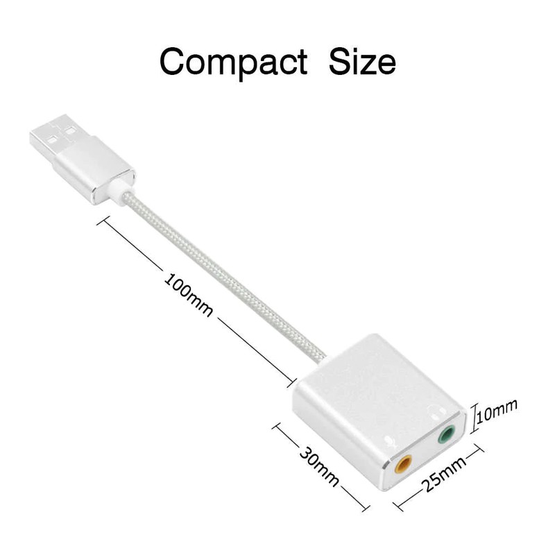 Usb Sound Card 7.1CH Âm Thanh 3D AZONE