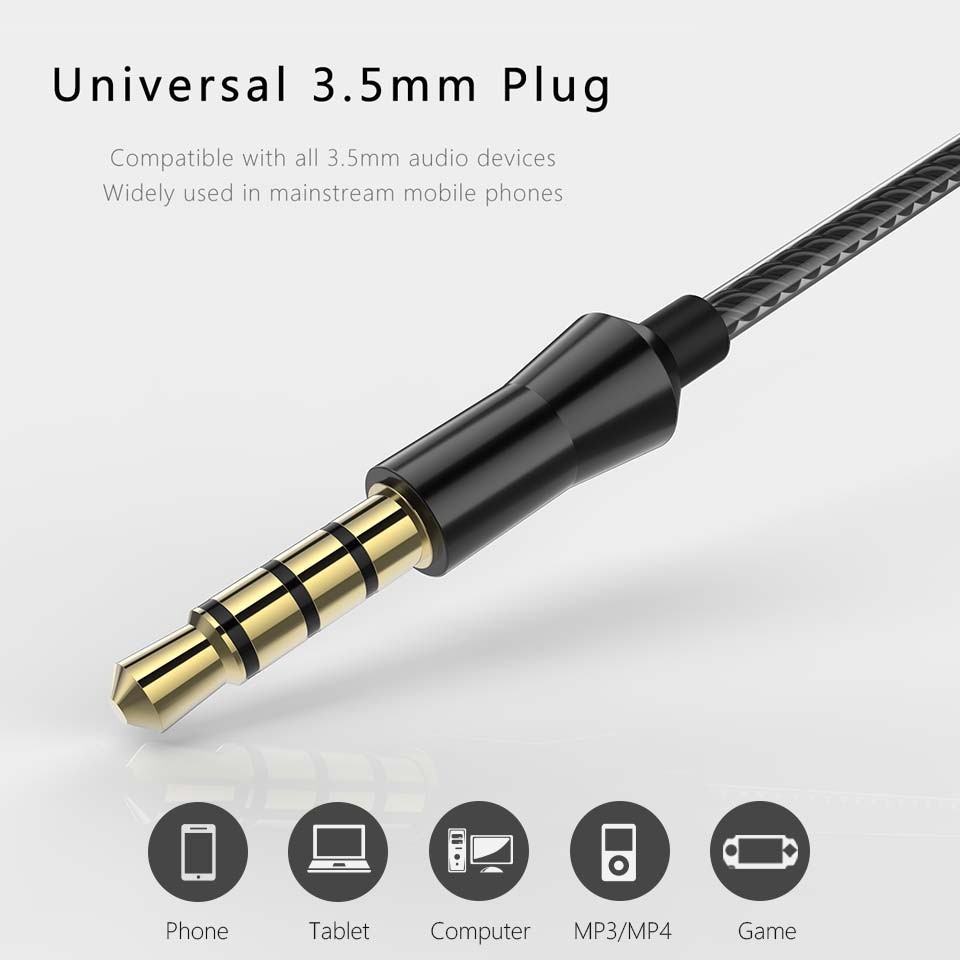 Tai Nghe Nhét Tai BASN  B16 Có Mic Đàm Thoại - Chống Ồn - Nghe Êm - Hàng Chính Hãng