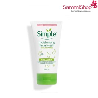 Sữa rửa mặt SIMPLE MOISTURISING FACIAL WASH 100% SOAP FREE FOAM 150ML