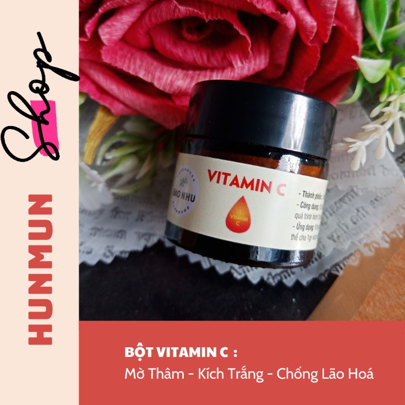 Bột Vitamin C | 100% Organic | Mờ Thâm - Dưỡng Trắng - Chống Lão Hoá