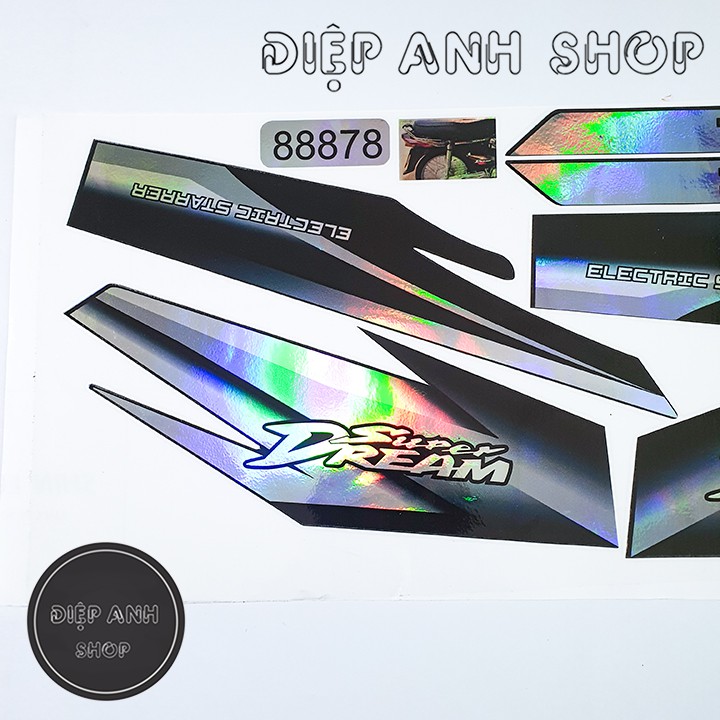 Tem xe Dream 7 màu - Tem chế xe Dream