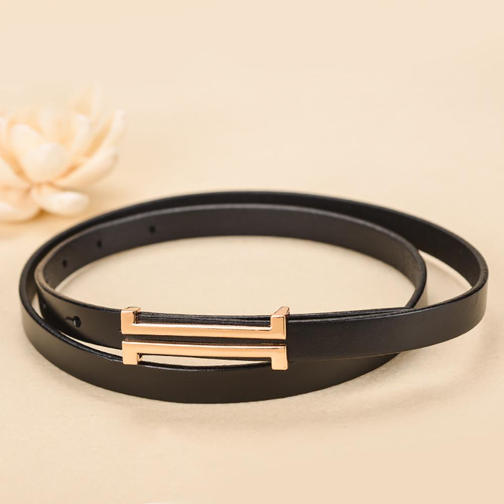 Thắt Lưng Da PU Bản Nhỏ Thiết Kế Sang Trọng Có Thể Điều Chỉnh Cho Nữ