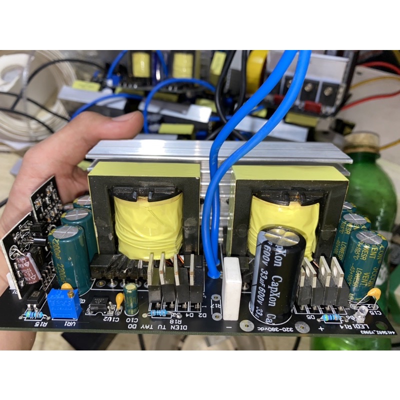 Mạch kích 24v lên 380v dc cộng trừ 1500w công suất thực