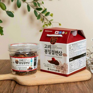 Hồng sâm thái lát tẩm mật ong 200gr - hàn quốc