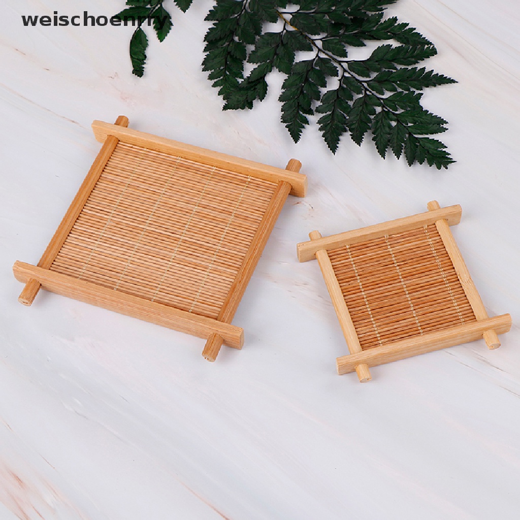 Đế Lót Ly Bằng Tre Trang Trí Nhà Bếp