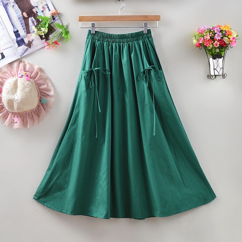 Đầm dài vừa IELGY đính nơ dễ phối đồ cho nữ