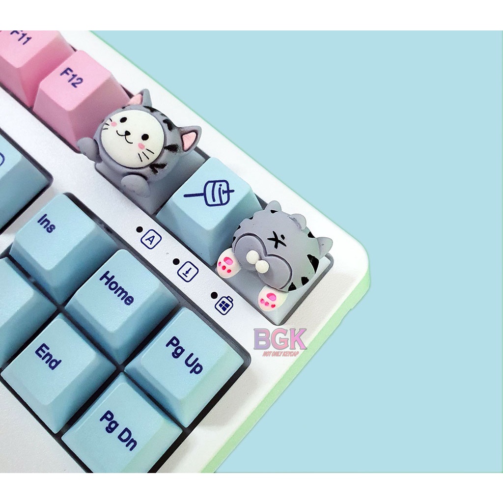 Keycap lẻ thú cưng dễ thương mặt và mông đáng yêu