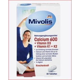 Viên uống Mivolis Calcium 600 hộp 30 viên