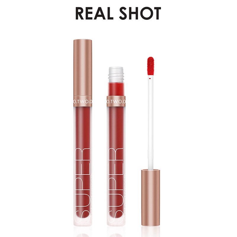 O.TWO.O Matte Veet Liquid Lipstick Waterproof Rich Color Long Lasting Lips Makeup Lightweight Lip Gloss 2