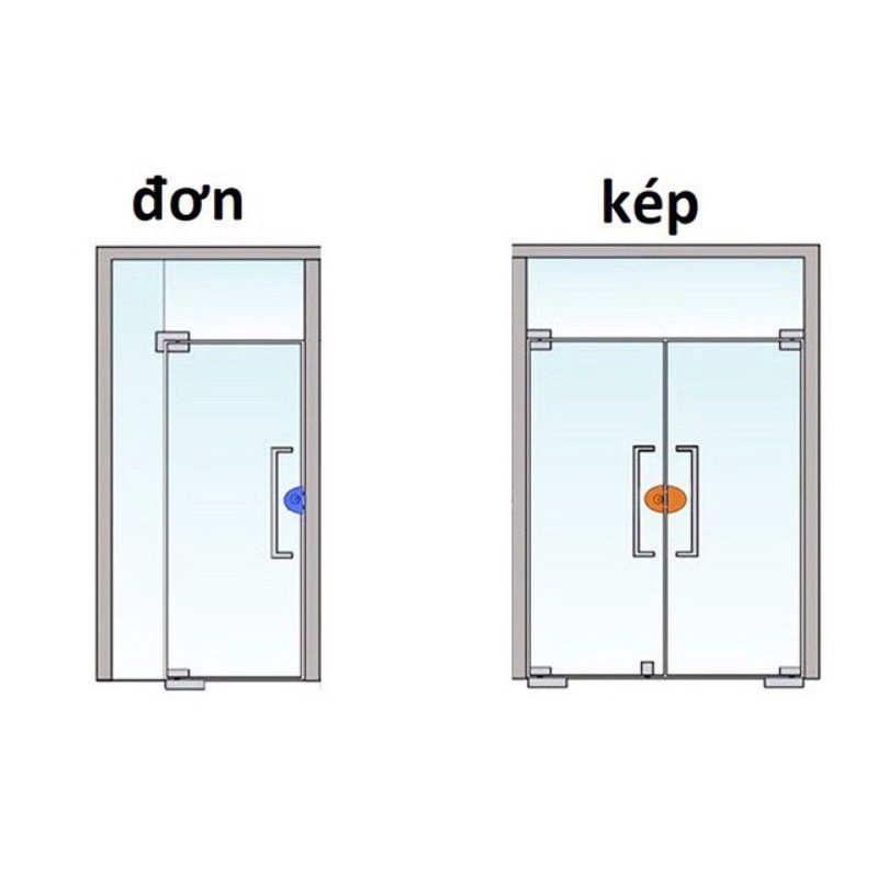 KHÓA CỬA KÍNH CƯỜNG LỰC - KHÓA BÁN NGUYỆT ĐƠN/ĐÔI , INOX CAO CẤP