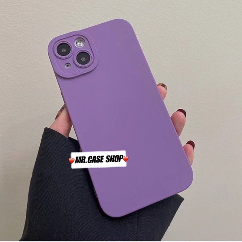Ốp điện thoại màu tím thời trang cho IPHONE 13PRO MAX 13PRO 13 12PROMAX 12PRO 12 11PROMAX XS XSMAX -Mr.Case